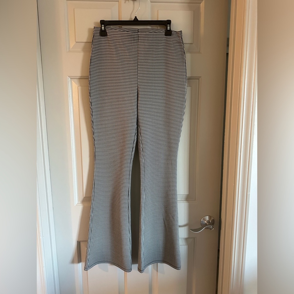 Black and White Houndstooth Pants